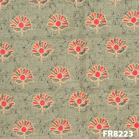 Printed Khadee Silk Fabric-FR8223